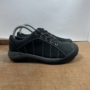 Keen Presidio Womens Size 7.5 Sneakers Oxford Black Leather Walking